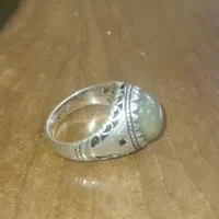 انگشتر نقره 925 عقیق  رکاب مهر معتمدی