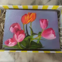 نقاشی رنگ روغن روی بوم