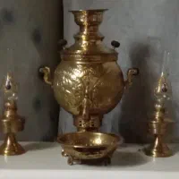 سماور ذغالی قدیمی برنجی