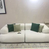 مبل ۷نفره در حد نو فقط ۲ماه استفاده شده|مبلمان خانگی و میز عسلی|تهران, شهرک نفت|دیوار