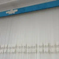 پرده سفید کامل نو و پرده زبرا اشپزخانه