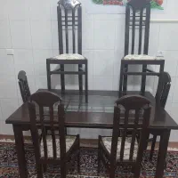 میز نهارخوری ۶نفره مناسب باغ و|میز و صندلی غذاخوری|تربت‌حیدریه, مظفریه|دیوار