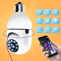 نصب در ۱ دقیقه/بدون سیم‌کشی/ دوربین لامپی DIY-Pro