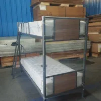 تخت خواب دوطبقه فلزی سربازی، دو طبقه خوابگاهی|تخت و سرویس خواب|تهران, امجدیه (خاقانی)|دیوار