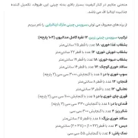 سرویس چینی زرین اکبند|ظروف سرو و پذیرایی|ساری, |دیوار