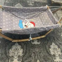 گهواره چوبی تاشو کودک|تخت و صندلی بچه|شهریار, شهرک وائین|دیوار