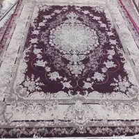 ۴ فرش ۱۲متری زرشکی تمیز (جفت)