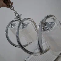 لوستر ۳ شاخه گلس خارجی نو نو