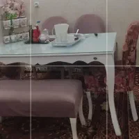 میز ناهار خوری کاملاً سالم 6نفره