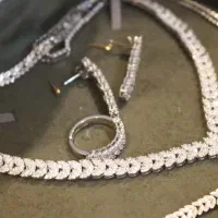 ست جواهری نقره ای عروس طرح گندم|بدلیجات|تهران, چیذر|دیوار