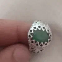 انگشتر نقره زمرد