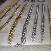 فروش گردنبند و دستبند آبکاری طلا و نقره رنگ ثابت|بدلیجات|یاسوج, |دیوار