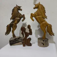 مجسمه و تندیس چوبی|صنایع دستی و سایر لوازم تزئینی|نجف‌آباد, یزدانشهر|دیوار