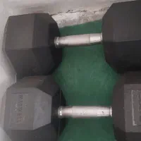 یک جفت دمبل 25 کیلویی شش ضلعی  مکس ول