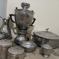 سرویس نه تیکه سماور گازی کنده کاری شده|سماور، چایساز، قهوهساز|مشهد, هفده شهریور|دیوار