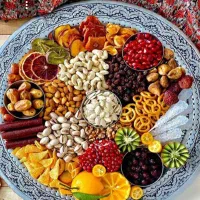 دسر و تزیین میوه های  یلدایی