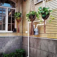 نگهدارنده گلدان مکرومه،دکورسالن وحیاط|صنایع دستی و سایر لوازم تزئینی|قم, هفت تیر|دیوار