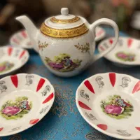 قوری پیاله سینی قدیمی نوستالوژی