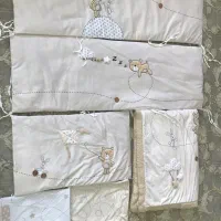 فروش فوری سرویس رو تختی هفت تکه برند رُز بُرن