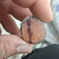 انگشتر نقره عقیق یمنی کهنه مصور|جواهرات|قم, جمکران|دیوار