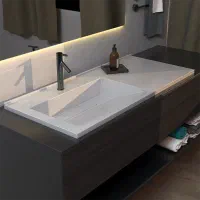 ساخت روشویی با سنگ مصنوعی وطبیعی