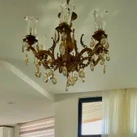 لوستر ۶شعله برنجی