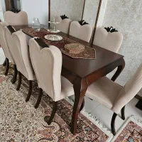 میز نهارخوری ۸ نفره با ۸ صندلی