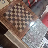 تخته نرد چرمی و چوبی