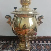 سماورزغالی 10لیتری قدیمی سنگین وزن وخاص وزیبا