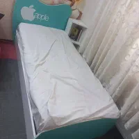 تخت خواب یک نفره نوجوان و کودک همراه خوش خواب فنری