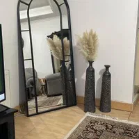 آینه قدی آینه فلزی ایستاده پنجره ایی