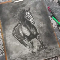 نقاشی سیاه قلم