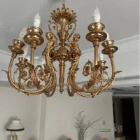 لوستر تمام برنز|لوستر و چراغ آویز|تهران, الهیه|دیوار