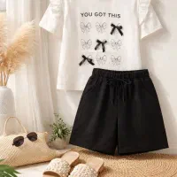 تیشرت شلوارک کتان بچگانه پوشاک ستار