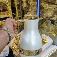 نگین درشت فلاکس سفید طلایی اماراتی وارداتی|ظروف نگهدارنده، پلاستیکی، یک‌بارمصرف|مشهد, امام رضا (ع)|دیوار