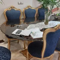 فروش فوری مبلمان ۷ نفره + میز ناهارخوری ۸ نفره|مبلمان خانگی و میز عسلی|تهران, دژکام|دیوار
