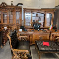 مبلمان اداری کلاسیک سلطنتی میز مدیریتی گرجی۲/۶۰|دفتر کار|تهران, شهرک شریفی|دیوار