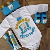 ست سه تیکه دندونی 350|کفش و لباس بچه|مشهد, موسوی قوچانی|دیوار