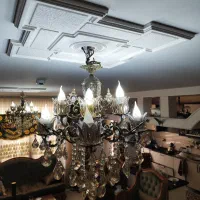 لوستر سقفی برنز|لوستر و چراغ آویز|فردیس, شهرک راه آهن|دیوار