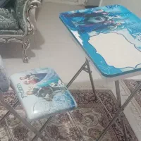 میزتحریر درحدنو باصندلی تاشو|میز تحریر و کامپیوتر|مشهد, پایگاه شکاری|دیوار