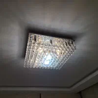 دو عدد لوستر کریستال سقفی 60×60
