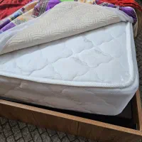 تخت دو نفره چوبی با تشک ۱۶۰×۲|تخت و سرویس خواب|فریدون‌کنار, |دیوار