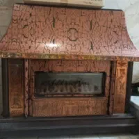 بخاری گازی اشکان گاز مدل شومینه ای