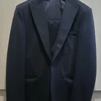 کت و شلوار جلیقه دار دامادی مشکی سایز ۵۲