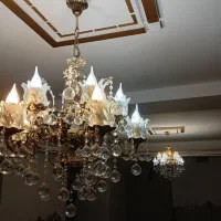 فروش ۲ عدد لوستر ۱۰ گله تمام برنز