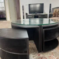 میز جلو مبلی با ۴ عدد عسلی|مبلمان خانگی و میز عسلی|قزوین, |دیوار