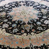 فرش دستباف دایره قطر ۲ متر تبریز ۵۰ رج در حد نو|فرش|تهران, حکمت|دیوار
