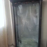 بوفه و ویترین چوبی آینه ای