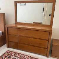 تخت دو نفره به همراه میز آینه و پاتختی|تخت و سرویس خواب|تهران, تهرانپارس غربی|دیوار