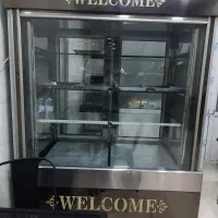 یخچال ویترینی ۴ درب موتور دامفوس در حد نو